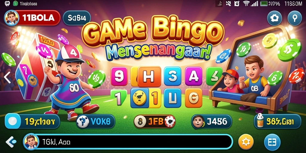 Screenshot gameplay 11BOLA yang menampilkan sesi Bingo yang menarik.