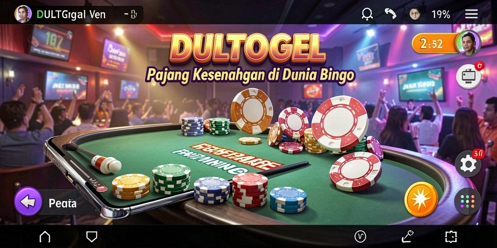 Tampilan gameplay seru DULTOGEL dalam permainan Bingo.