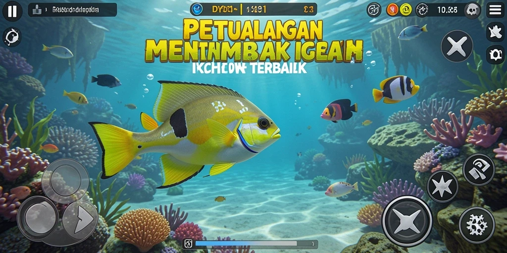 Gameplay seru menembak ikan di lautan yang memukau.