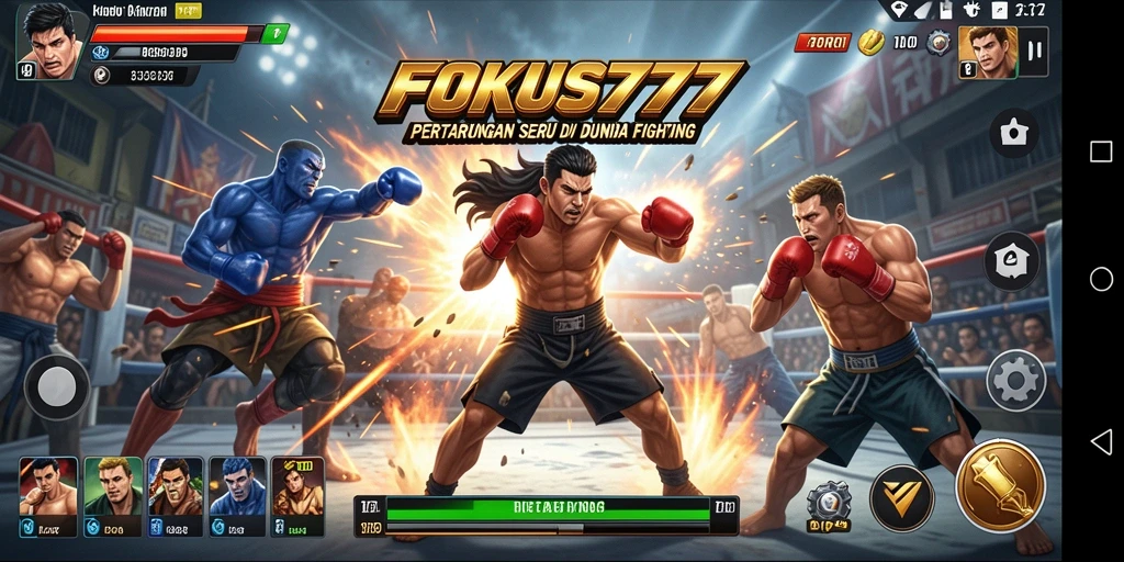 Gameplay seru di FOKUS777 dengan pertarungan yang intens.