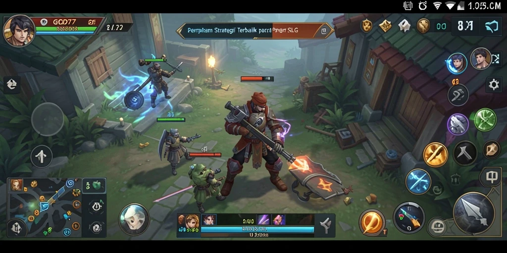 Tampilan seru gameplay di GOD77 dengan strategi SLG mendebarkan.