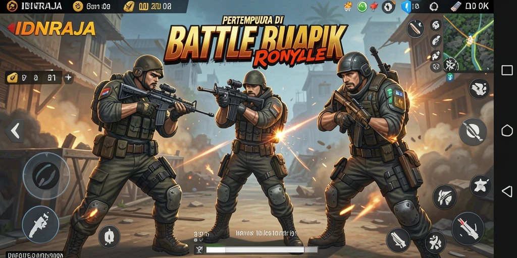 Gameplay mendebarkan di arena pertempuran IDNRAJA.