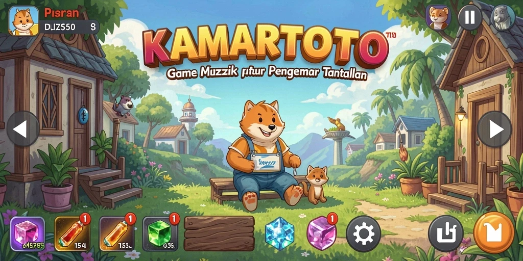 Gameplay KAMARTOTO menampilkan berbagai tantangan Puzzle yang menarik.