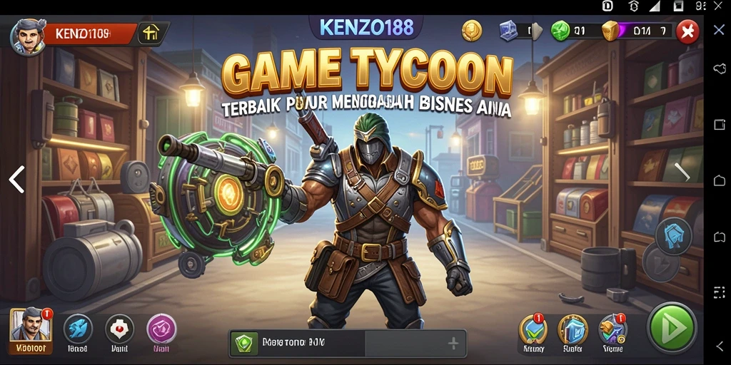 Tampilan gameplay Tycoon yang mendebarkan di KENZO188.