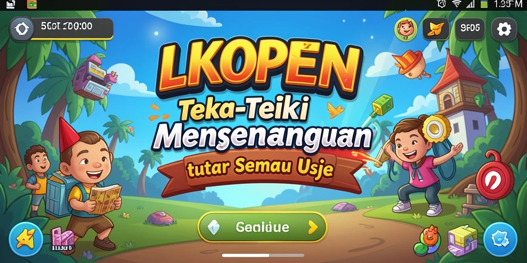 Screenshot utama LKOPEN menampilkan gameplay menarik dari teka-teki yang menantang.