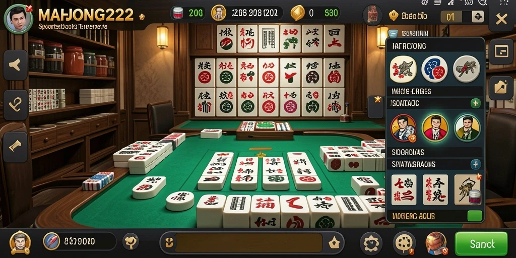 Tampilan gameplay MAHJONG222 yang menarik dan interaktif.