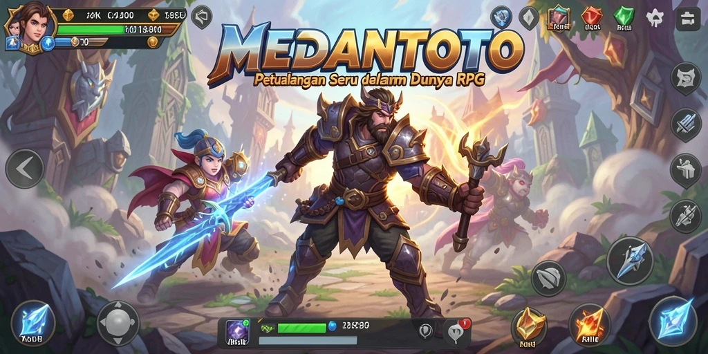 Screenshot menampilkan gameplay RPG seru di MEDANTOTO.