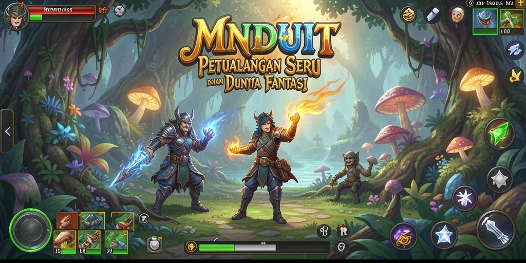 Tampilan gameplay ARPG menegangkan di dunia fantasi.