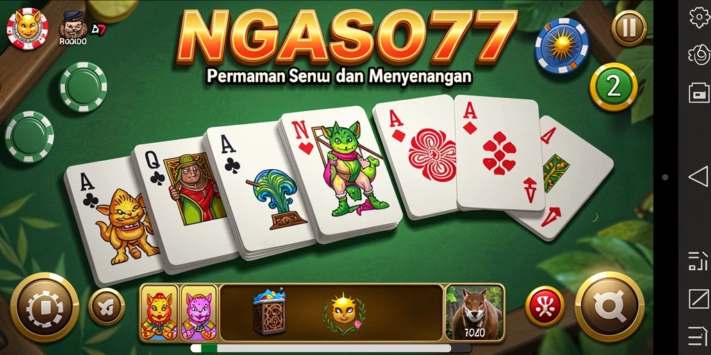 Tampilan aksi seru dalam gameplay NGASO77 yang menarik.