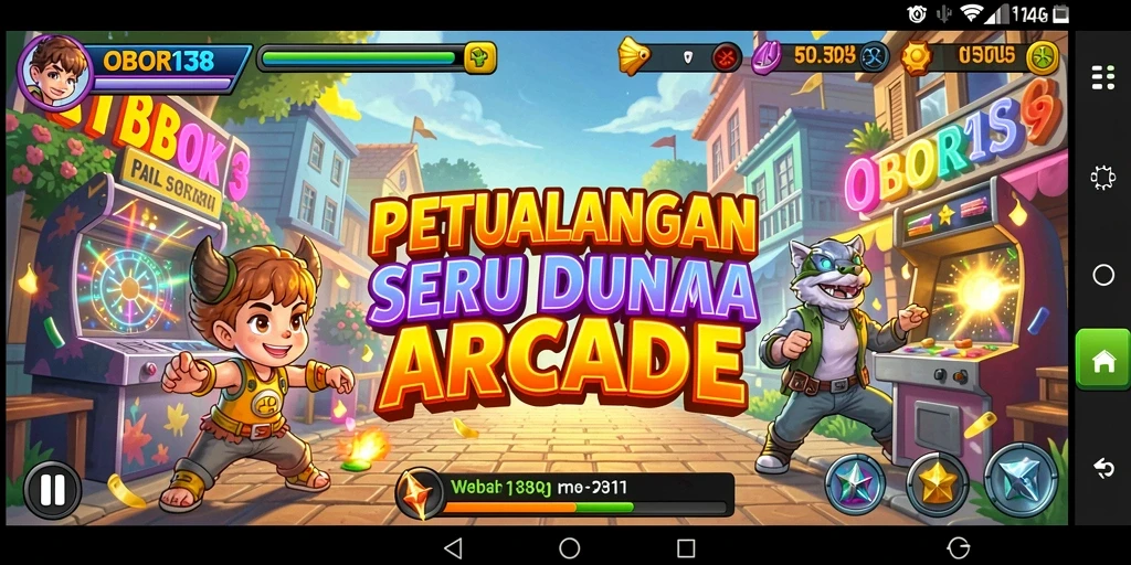 Tampilan gameplay OBOR138 yang seru dan penuh tantangan.