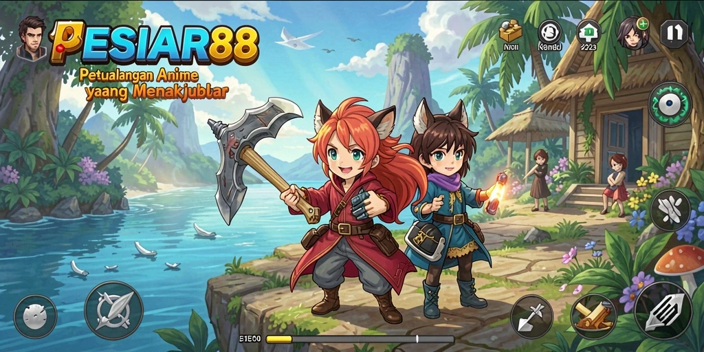 Tampilan gameplay PESIAR88 yang seru dan penuh warna.