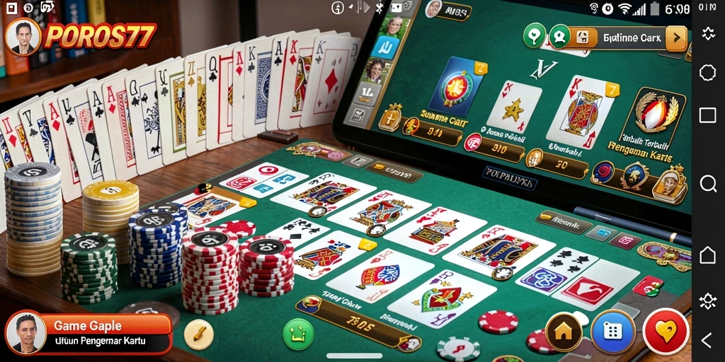 Screenshot gameplay POROS77 yang menarik saat bermain Gaple.