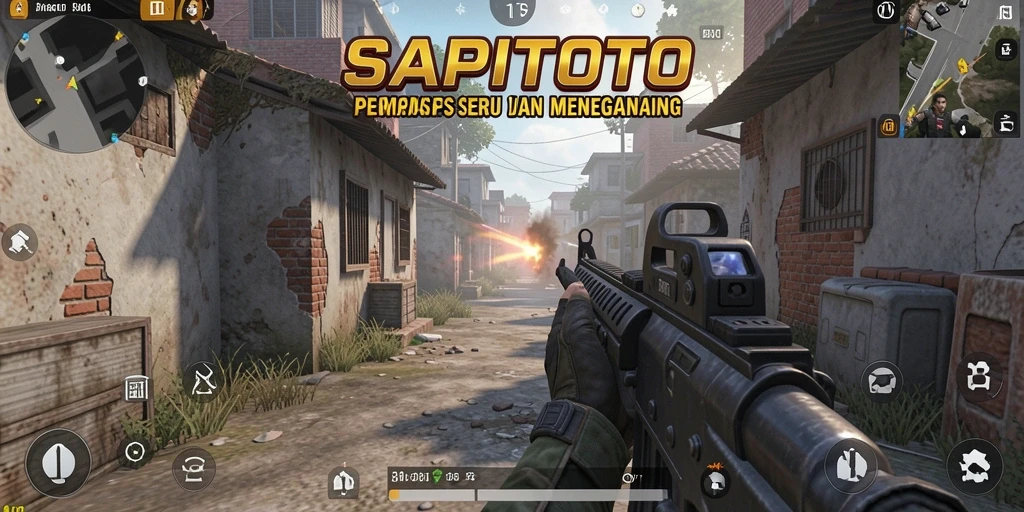 Tampilan gameplay seru di SAPITOTO dengan aksi tembak-menembak intens.