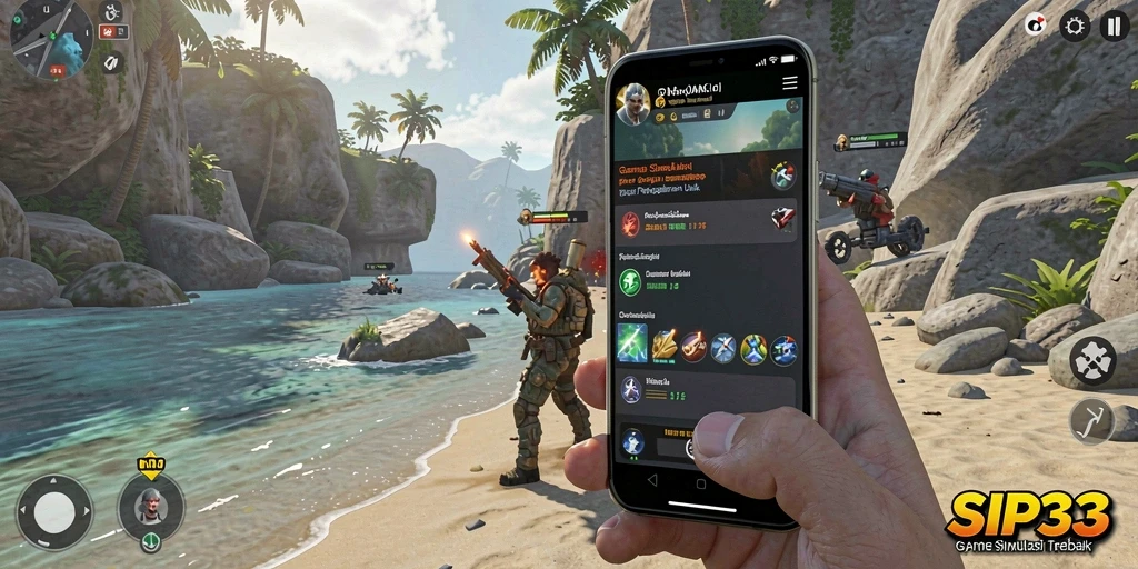 Tampilan gameplay mendetail dari SIP33 yang menarik dan interaktif.