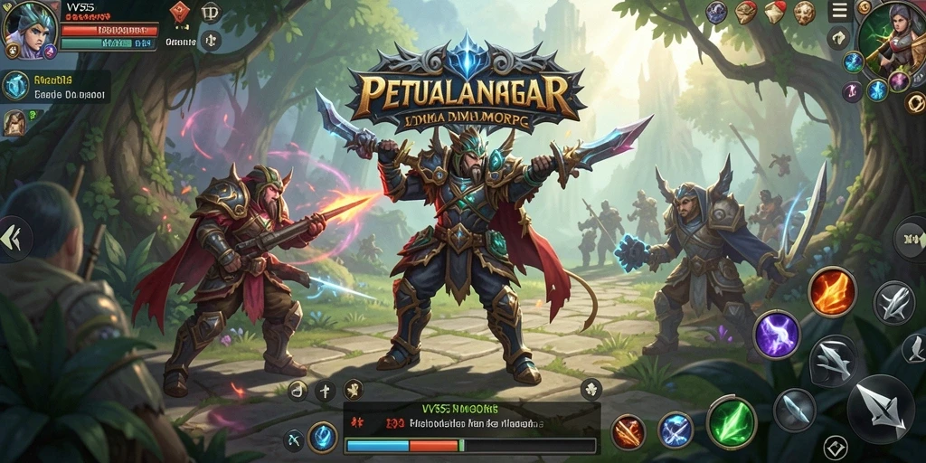 Tampilan gameplay <strong>VV55</strong> yang memukau dengan aksi pertempuran seru.