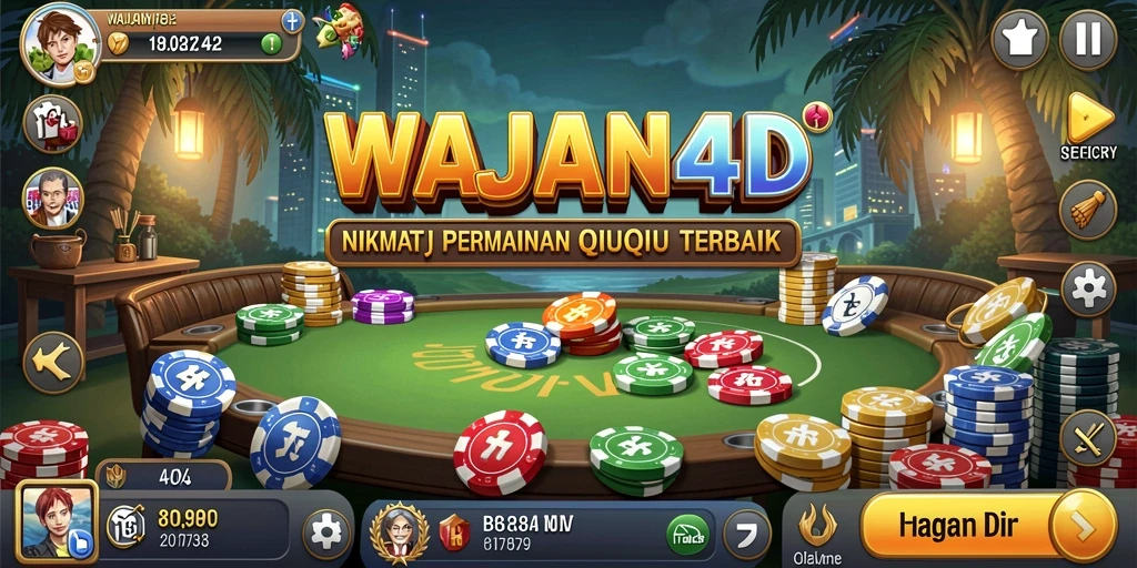 Tampilan gameplay QiuQiu yang menegangkan di WAJAN4D.
